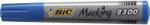BIC Marker permanent Bic 2300 albastru, vârf de scriere în formă teșită (820925)