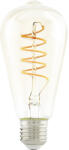EGLO Bec vintage LED Eglo E27 4W, glob pară ST64, durată viață 25.000 h, 270 lumeni (110077)
