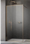 Radaway Duș Walk In Radaway Modo F Brushed Copper II, 90x200 cm, sticlă securizată transparentă, profil cupru (10409094-93-01)