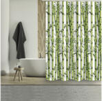 MSV Perdea de duș MSV Bambou Textil 180x200 cm verde (149261) Perdea de dus