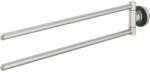 Tiger Suport prosop baie TIGER Cooper, mobil, cu 2 brațe, 45, 9 cm, inox/negru (800231)