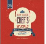 Pure Living Tablou sticlă Pure Living Retro Chef`s Special 30x30 cm (GLA931A)