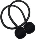 Gardinia Legătoare draperie Gardinia Flex-S cu magnet, negru, 48 cm, set 2 buc (36462)