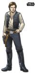 Komar Sticker perete Komar Star Wars XXL Han Solo 127x196 cm (12406) Decoratiune camera copii