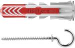 Fischer Befestigungssysteme Dibluri plastic cu cârlig rotund Fischer DuoPower 6x30 mm, 6 bucăți (535013)