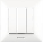 Panasonic Întrerupător triplu Panasonic Arkedia Slim, alb, incl. ramă (P-SA.3)
