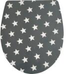 ADOB Capac WC cu model stele ADOB Imola duroplast închidere lentă gri 44, 5x38, 5 cm (60878)
