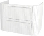 Devo Dulap bază lavoar baie suspendat Devo Gloria 2.0 70x50 cm MDF alb striat sertar cu închidere lentă (GL2-SU2S70-2-F83)