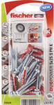Fischer Befestigungssysteme Dibluri plastic cu șurub Fischer DuoPower 5x25 mm, cap bombat, pachet 18 bucăți (535478)