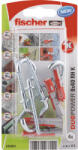 Fischer Befestigungssysteme Dibluri plastic cu cârlig rotund Fischer DuoPower 8x40 mm, 4 bucăți (535003)