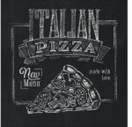 Pure Living Tablou sticlă Pure Living Italian Pizza 30x30 cm (GLA1013A)