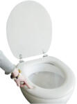 ADOB Capac WC ADOB Premium Soft cu burete, închidere simpă, gri 44, 5x37 cm (69550)
