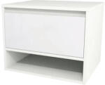 Devo Dulap bază lavoar baie suspendat Devo Cristal 2.0 60x47 cm PAL alb sertar cu închidere lentă (PO2-SU1S60x47-P36)