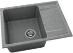 FAT Chiuvetă bucătărie granixit 1 cuvă FAT Avangard 238 49x65 cm cu picurător Space Gray reversibilă (238-940) Chiuveta