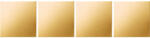 Kristall Form Set oglindă decorativă (4 buc) 30x30 cm bronz, adeziv inclus (12121030)