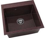FAT Chiuvetă bucătărie granixit 1 cuvă FAT Avangard 225 51x51 cm fără picurător Bordo (225-100) Chiuveta