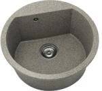 FAT Chiuvetă bucătărie granixit 1 cuvă FAT Avangard 223 Ø51 cm fără picurător Space Gray (223-940) Chiuveta