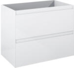 Jungborn Dulap bază lavoar baie suspendat Jungborn DECEM 80 cm MDF alb lucios 2 sertare (169088)