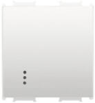 Panasonic Întrerupător simplu Panasonic Thea Optima, cu lumină, 2 module, alb (P-TO1L.2M)