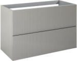 Jungborn Dulap bază lavoar baie suspendat Jungborn NONUS 100 cm PAL fume mat 2 sertare (168747)