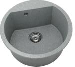 FAT Chiuvetă bucătărie granixit 1 cuvă FAT Avangard 223 Ø51 cm fără picurător City grey (223-251) Chiuveta