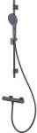 AVITAL Set duș cu termostat AVITAL TROTINA pară duș 3 funcții bară perete 80 cm negru mat (B36251-04)