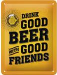 Nostalgic-Art Tablou metalic decorativ Nostalgic-Art Drink Good Beer 15x20 cm (26204)