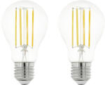 EGLO crosslink. z Set 2 becuri LED Eglo Crosslink E27 6W 860 lumeni, glob clar A60, cu telecomandă (31323)