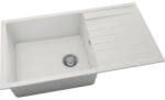 FAT Chiuvetă bucătărie fatgranit 1 cuvă FAT Avangard 229 49x90 cm cu picurător Pure White reversibilă (229-1000) Chiuveta