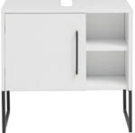 Möbelpartner Dulap bază lavoar baie pe pardoseală Limone WBU600 60, 4 cm PAL alb cretă 1 ușă (146151)