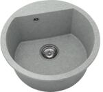 FAT Chiuvetă bucătărie granixit 1 cuvă FAT Avangard 223 Ø51 cm fără picurător Platina (223-259) Chiuveta