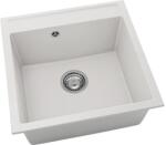 FAT Chiuvetă bucătărie fatgranit 1 cuvă FAT Avangard 225 51x51 cm fără picurător White (225-1001) Chiuveta
