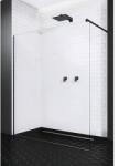 Radaway Duș Walk In Radaway Modo New Black II, 120x200 cm, sticlă transparentă, profil negru (389124-54-01)