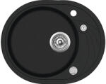 Teka Chiuvetă bucătărie tegranit 1 cuvă Franke Clave 45 S-TQ 47x58 cm fără picurător negru metalizat reversibilă (40148150) Chiuveta
