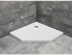 Radaway Cădiță de duș pentagonală Radaway Doros Plus PT 90x90x4 cm acril alb SDRPTP9090-01 (SDRPTP9090-01)