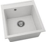 FAT Chiuvetă bucătărie fatgranit cu o cuvă FAT Avangard 224 51x46 cm, fără picurător, White (224-1001) Chiuveta