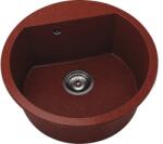 FAT Chiuvetă bucătărie granixit 1 cuvă FAT Avangard 223 Ø51 cm fără picurător Firebrick (223-530) Chiuveta