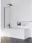 Radaway Paravan cadă Radaway Idea Black PNJ II 90x150 cm, 1 element, sticlă transparentă, profil negru (10001090-54-01)