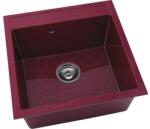 FAT Chiuvetă bucătărie marmură compozită 1 cuvă FAT Avangard 225 51x51 cm fără picurător Silver violet (225-20) Chiuveta