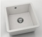 FAT Chiuvetă bucătărie fatgranit 1 cuvă FAT Avangard 222 46x46 cm fără picurător White (222-1001) Chiuveta