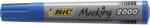 BIC Marker permanent Bic 2000 albastru, vârf de scriere în formă rotunjită (820914)