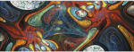 Pure Living Tablou sticlă Pure Living Psychodelic 50x125 cm (GLA2610O)
