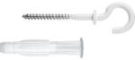 Tox Dübel Dibluri plastic cu cârlig rotund alb Tox Pirat Will 8x51 mm, pachet 2 bucăți (51701111)