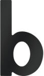 Metafranc Literă casă „b pentru poartă/ușă, oțel inoxidabil negru (424717)