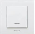Panasonic Întrerupător simplu Panasonic Karre Plus, cu lumină, alb, incl. ramă (P-KP1L)