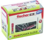 Fischer Befestigungssysteme Set dibluri nylon cu șurub Fischer Duopower 5x25 mm, 50 bucăți (535458)