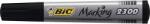 BIC Marker permanent Bic 2300 negru, vârf de scriere în formă teșită (820926)