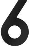Metafranc Număr casă „6 pentru poartă/ușă, oțel inoxidabil negru (424657)