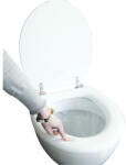 ADOB Capac WC ADOB Premium Soft cu burete, închidere simpă, alb 44, 5x37 cm (69502)