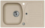 Alveus Chiuvetă bucătărie granital 1 cuvă ALVEUS Record 30 48x78 cm cu picurător Beige reversibilă (1090980) Chiuveta